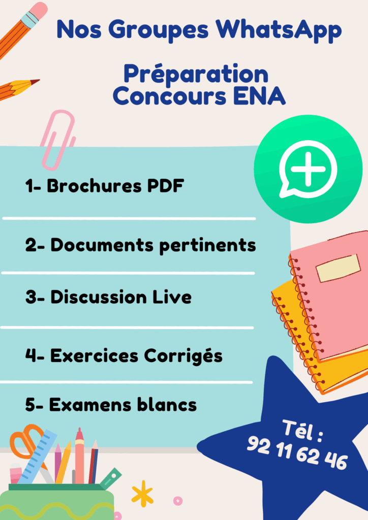 Nos Groupes WhatsApp pour la préparation du concours de l'ENA - Mali Travail