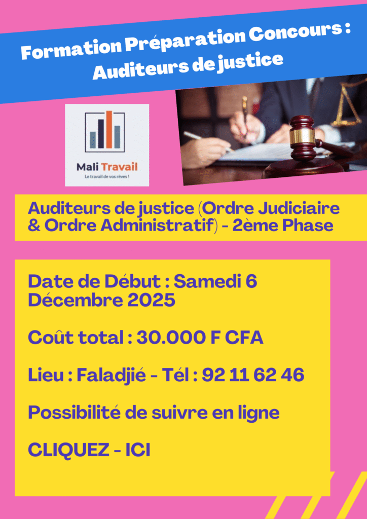 Formation : Préparation au Concours de la Magistrature - Auditeurs de Justice