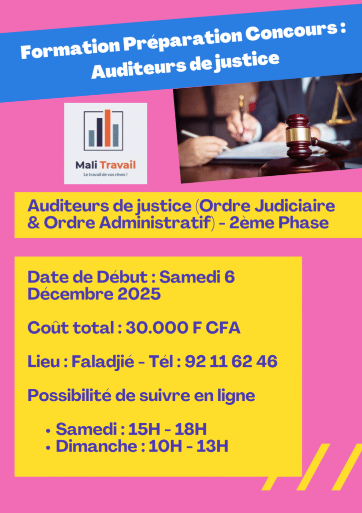 Formation : Préparation au Concours de la Magistrature - Auditeurs de justice
