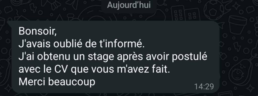 Voici quelques témoignages que nous avons reçus