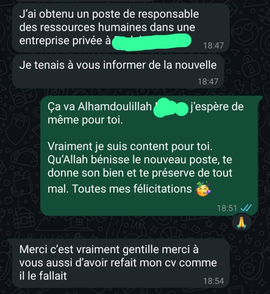 Voici quelques témoignages que nous avons reçus