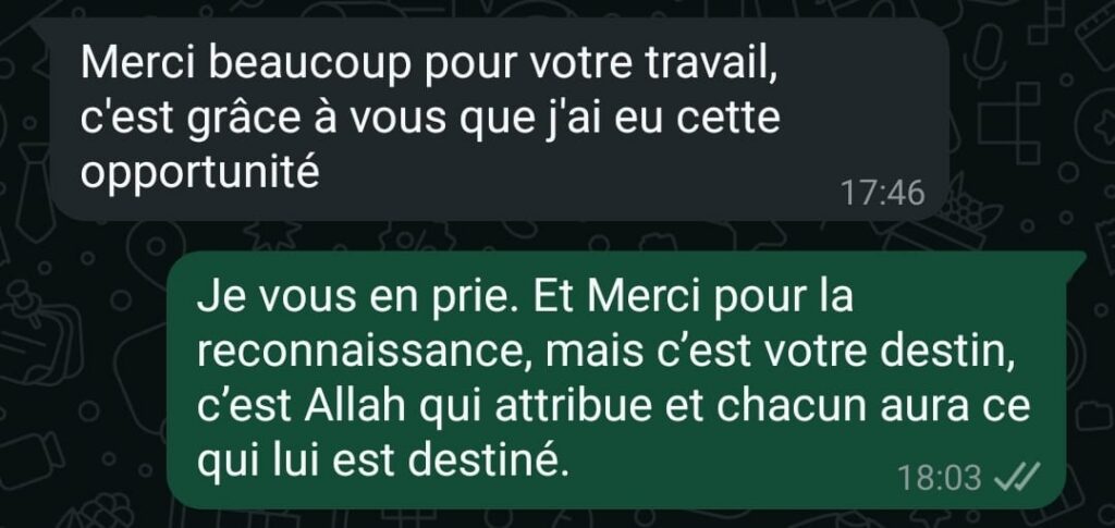 Voici quelques témoignages que nous avons reçus