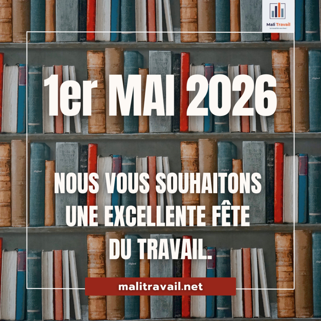 Bonne fête du Travail - 1er Mai 2026 - https://malitravail.net/