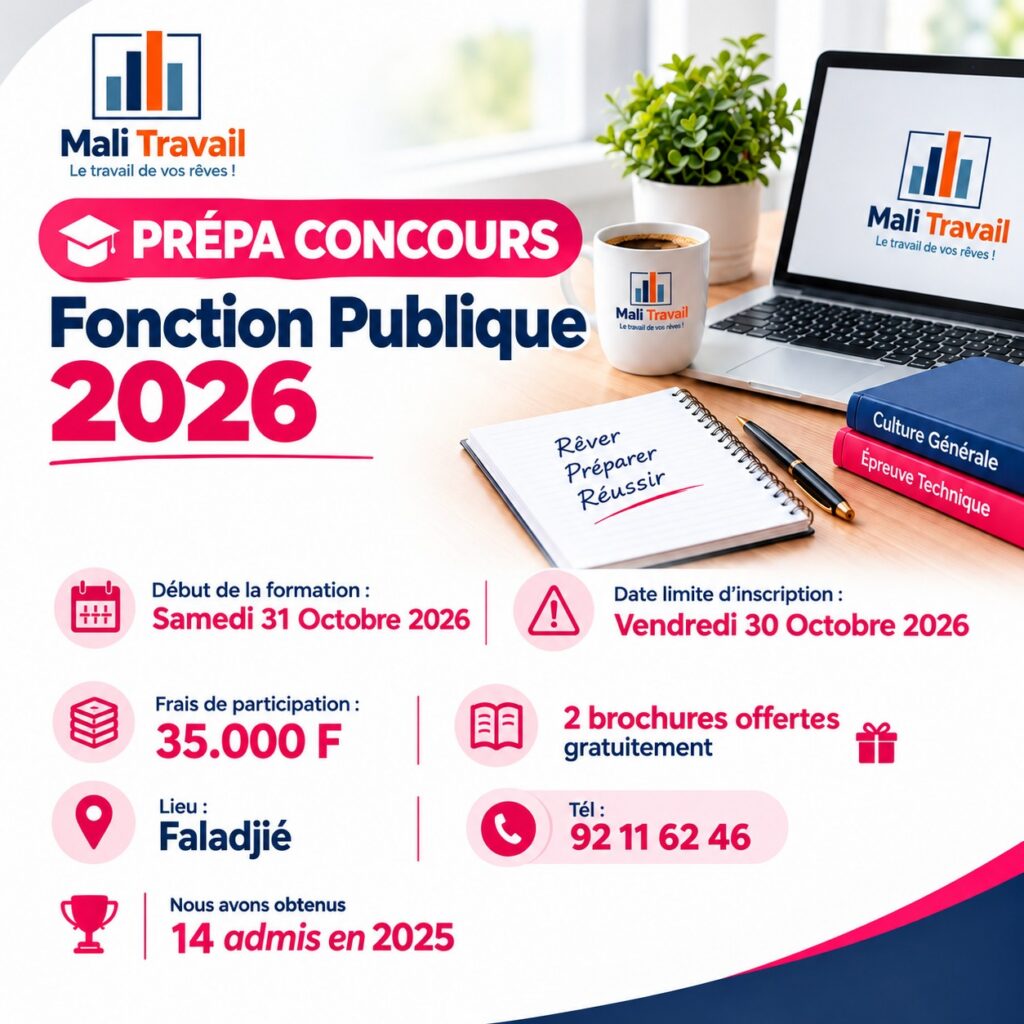 Prépa Concours Fonction Publique Mali 2026
